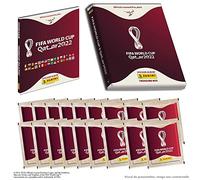 Panini FIFA WORLD CUP QATAR STICKERS 2023 MONOCOVETTA 1 album Hard cover + 15 tasche + 3 in omaggio