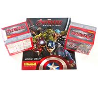 Panini MARVEL AVENGERS AGE OF ULTRON 2015 2 X BOX DISPLAY 100 Pacchetti + ALBUM