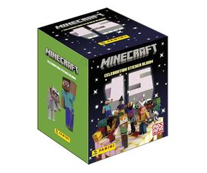 Panini Minecraft 3 STICKERS-15EME Compleanno Scatola di 36 tasche, 004739BOX36F