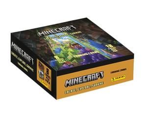 Panini Minecraft Trading Cards 3-Create, Explore, Survive, confezione da 18 tasche, 004734BOX18F