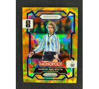 Panini Monopoly World Cup 2026 Gabriel Batistuta Argentina Gold Cracked Ice SP Card, n. 4