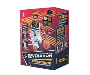 Panini Revolution NBA Basketball Blaster Box 2024-25 - Carte collezionabili ufficiali NBA - Include paralleli esclusivi Blaster, inserti e carte Rookie - Panini Retail Edition