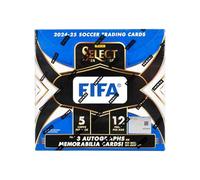Panini Select FIFA Soccer Hobby - Scatola di carte collezionabili 2024/25 (3 autografi o carte memorabilia per scatola hobby)