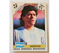Panini Soccer Sticker Card #224 Diego Maradona WC Italia 90 World Cup Story 1990