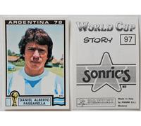 Panini Soccer Sticker Card #97 Daniel Passarella Argentina 78 World Cup Story