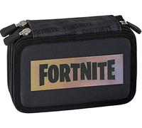 Panini spa Astuccio Scuola Compatibile con Fortnite Nero Camo 3 Zip Completo Prodotto Ufficiale
