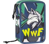panini spa Astuccio Scuola WWF Tigre 3 Zip Completo Prodotto Ufficiale