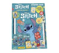 Disney Stitch Figurina Collezione Confezione Starter Incluso Album + 3 Pacchetti