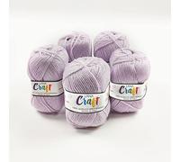 Panini Tessuti, 5 Gomitoli Lana Craft - Made in Italy - Disponibile più colori per lavori ai ferri n 3.5 e 4-50g 133 m - Fai da te, Filati, Lana