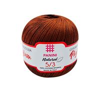 Panini Tessuti, Cotone Phylum Titolo 3 Panini Natural - 100% Cotone Ritorto 3 volte, spessore più grosso - Filo di Scozia - Lavoro all'Uncinetto, Handmade