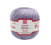 Panini Tessuti, Cotone Phylum Titolo 3 Panini Natural - 100% Cotone Ritorto 3 volte, spessore più grosso - Filo di Scozia - Lavoro all'Uncinetto, Handmade