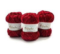 Panini Tessuti, Filato Ciniglia Peluche 100% Poliestere - Peso 100g - Disponibile per lavori ai ferri n 7-8 - Fai da te, Filati, Lana Ciniglia