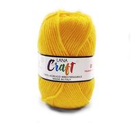 Panini Tessuti, Gomitolo Lana Craft - Made in Italy - Disponibile più colori per lavori ai ferri n 3.5 e 4-50g 133 m - Fai da te, Filati, Lana
