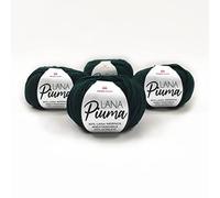 Panini Tessuti, Lana Piuma - 80% Lana Merinos 20% Acrilico - Peso 50g - Disponibile in più colori per lavori ai ferri n 3,5-4 e con gli uncinetti 3-3,5 - Fai da te, Filati