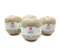 Panini Tessuti Phylum Titolo 5 confezione da n.4 Gomitoli da 100 gr cad. di Filo da Ricamo per Uncinetto in 100% Cotone ritorto Made in Italy