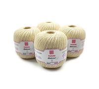 Panini Tessuti Phylum Titolo 8 confezione da n.4 Gomitoli da 100 gr cad. di Filo da Ricamo per Uncinetto in 100% Cotone ritorto Made in Italy