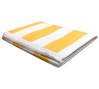 Panini Tessuti Tenda da Sole confezionata, molto resistente per esterno in 100% Acrilico con anelli, ganci e passamaneria a frangia, 140x300 cm, ideale per terrazzi verande balconi.