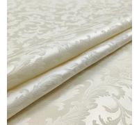 Panini Tessuti, Tessuto Damascato Classico H 330 cm - venduto al mezzo metro - Misto cotone ideale per tendaggi, tappezzeria, decorazioni e arredo.
