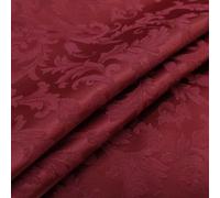 Panini Tessuti, Tessuto Damascato Classico H 330 cm - venduto al mezzo metro - Misto cotone ideale per tendaggi, tappezzeria, decorazioni e arredo.