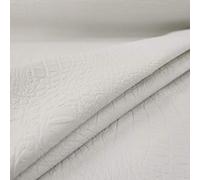 Panini Tessuti, Tessuto Finta Pelle Coccodrillo - Venduto a Mezzo Metro, 1 qtà = 50 cm; 2 qtà = 100 cm - Ideale per Rivestimenti, Divani, Poltrone e Tappezzeria