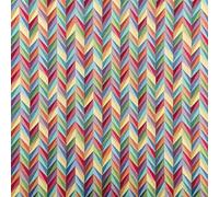 Panini Tessuti, Tessuto Gobelin Zig Zag Geometrico, Venduto al Mezzo Metro, Larghezza Fissa 140 CM; 1 qtà=50cm; 2qtà=100cm - Arredo, Sedie, Divani, Fai da Te