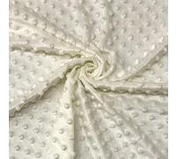 Panini Tessuti, Tessuto Minky Dots Peluche - Venduto al Mezzo Metro a Partire da 50 CM (Lunghezza) x 150 CM (Larghezza Fissa) - Prima Infanzia - Abbigliamento Bambini - Handmade