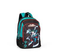 Panini , Zaino Scuola Unisex Bambini E Ragazzi, Nero/Verde, Taglia unica