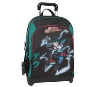 Panini , Zaino Trolley Unisex Bambini E Ragazzi, Nero/Verde, Taglia unica