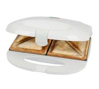 Clatronic® Tostapane per panini triangolari, tostapane con rivestimento antiaderente, tostapane per sandwich con semaforo, fino a 820 Watt, ST 3813 bianco