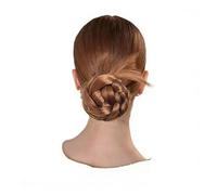Panino for capelli sintetici con testa di polpetta da 1 pezzo for accessori in plastica ad alta temperatura forcina floreale elegante femminile(230)