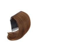Panino per capelli Pettine for capelli sintetici con cuscinetto rialzato for un volume massimo, ideale for lo styling di chignon da donna e da ragazza.(Light brown)