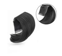 Panino per capelli Pettine for capelli sintetici con cuscinetto rialzato for un volume massimo, ideale for lo styling di chignon da donna e da ragazza.(Black)