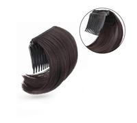 Panino per capelli Pettine for capelli sintetici con cuscinetto rialzato for un volume massimo, ideale for lo styling di chignon da donna e da ragazza.(Brown black)