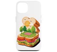 Panino Picnic Paesaggio Lattuga Pomodoro Sole Natura Pane Custodia per iPhone 13