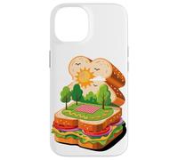 Panino Picnic Paesaggio Lattuga Pomodoro Sole Natura Pane Custodia per iPhone 14