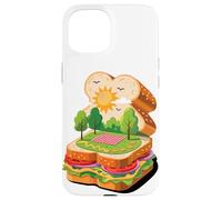 Panino Picnic Paesaggio Lattuga Pomodoro Sole Natura Pane Custodia per iPhone 15