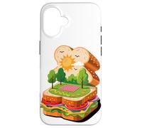 Panino Picnic Paesaggio Lattuga Pomodoro Sole Natura Pane Custodia per iPhone 16
