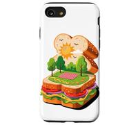 Panino Picnic Paesaggio Lattuga Pomodoro Sole Natura Pane Custodia per iPhone SE (2020) / 7 / 8