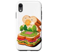 Panino Picnic Paesaggio Lattuga Pomodoro Sole Natura Pane Custodia per iPhone XR