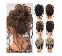 Panino sintetico disordinato Pezzo di capelli ricci Estensioni di capelli ricci con code dritte Fascia elastica Chignon ricci Posticci falsi Estensioni di coda di cavallo per le donne (Colore : 102