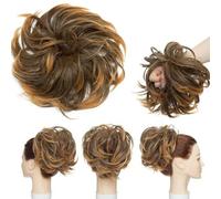 Panino sintetico per capelli disordinato Fascia elastica per capelli Ricci Parrucchino per donna Scrunchy Grigio Marrone Nero Updo Ciambella Chignon-4-144B-T-China