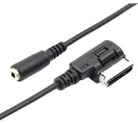 Panlouting AMI MDI a 3,5mm AUX Femmina Cavo Adattatore compatibile con Audi 3G MMI, VW Volkswagen Tiguan GTI CC Skoda Fabia Octavia | 1 Metro