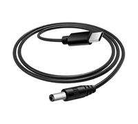 Panlouting USB-C DC a DC 9V / 3A Cavo Convertitore di Tensione | 1 Metro | DC 5,5 * 2,5mm (compatibile con 5,5 * 2,1mm) | Per Caricabatterie PD, Ventilatore, Luce LED, Router, Altoparlanti, CCTV