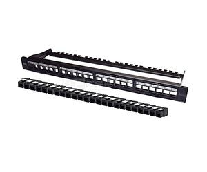 Pann.1u con 24 rj45u cat.6a nero WP Europe WPC-PAN-6AUP-24 8054392618697