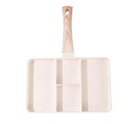 Panna di grill divisa - Mini pancake per resistenti al calore | Padella di griglia divisa | Colazione versatile portatile grigliare uova pancetta strumento di cottura antiaderente design compatto faci