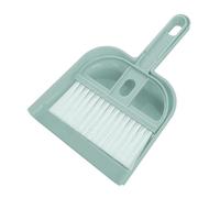 Panna di polvere a mano e spazzole Set di pulizia efficiente compatta Mini Dustpan Dustpan per studenti desktop per gli studenti proprietari di animali domestici (Blu nordico)