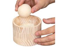 Panna di ravioli in legno rotondo, pasta manuale e gnocchi, accessorio per riutilizzabile, facile da usare, compatto e pratico, per la preparazione