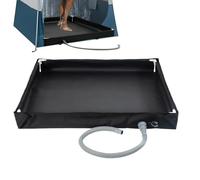 Panna Doccia - 31.5x31.5x3,94 Pollici Base Di Stoffa Oxford, Design Leggero Pieghevole, 750 G Di Vasca Da Bagno In Piedi Compatta | Doccia Da Campeggio All'aperto, Set Di Tesa Di Giri, Basamento Da Ba