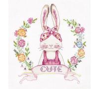 PANNA Kit per Punto Croce, Tessuto, Multicolore, 20.5x21.5cm