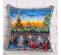 Panna Kit per ricamo a punto croce contato sulla Senna Cuscino 40 x 40 cm